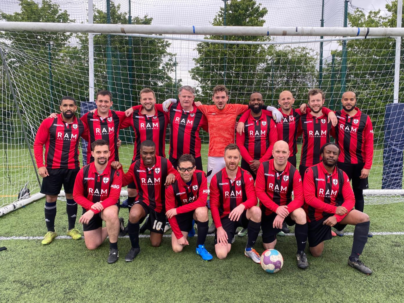 Old Whitgiftians Football celebrate winning the league in 2025